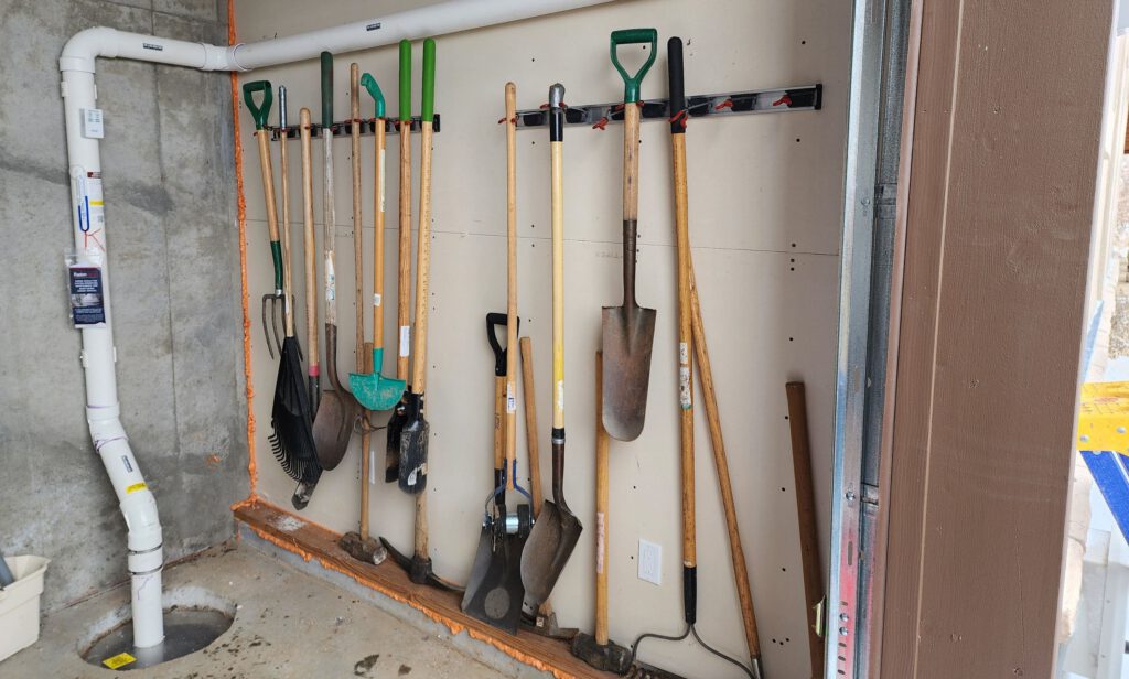 radon mitigation system in garage
