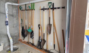 radon mitigation system in garage