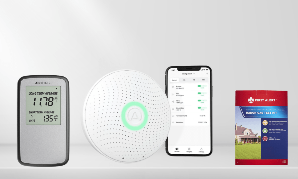 radon detector products for home
